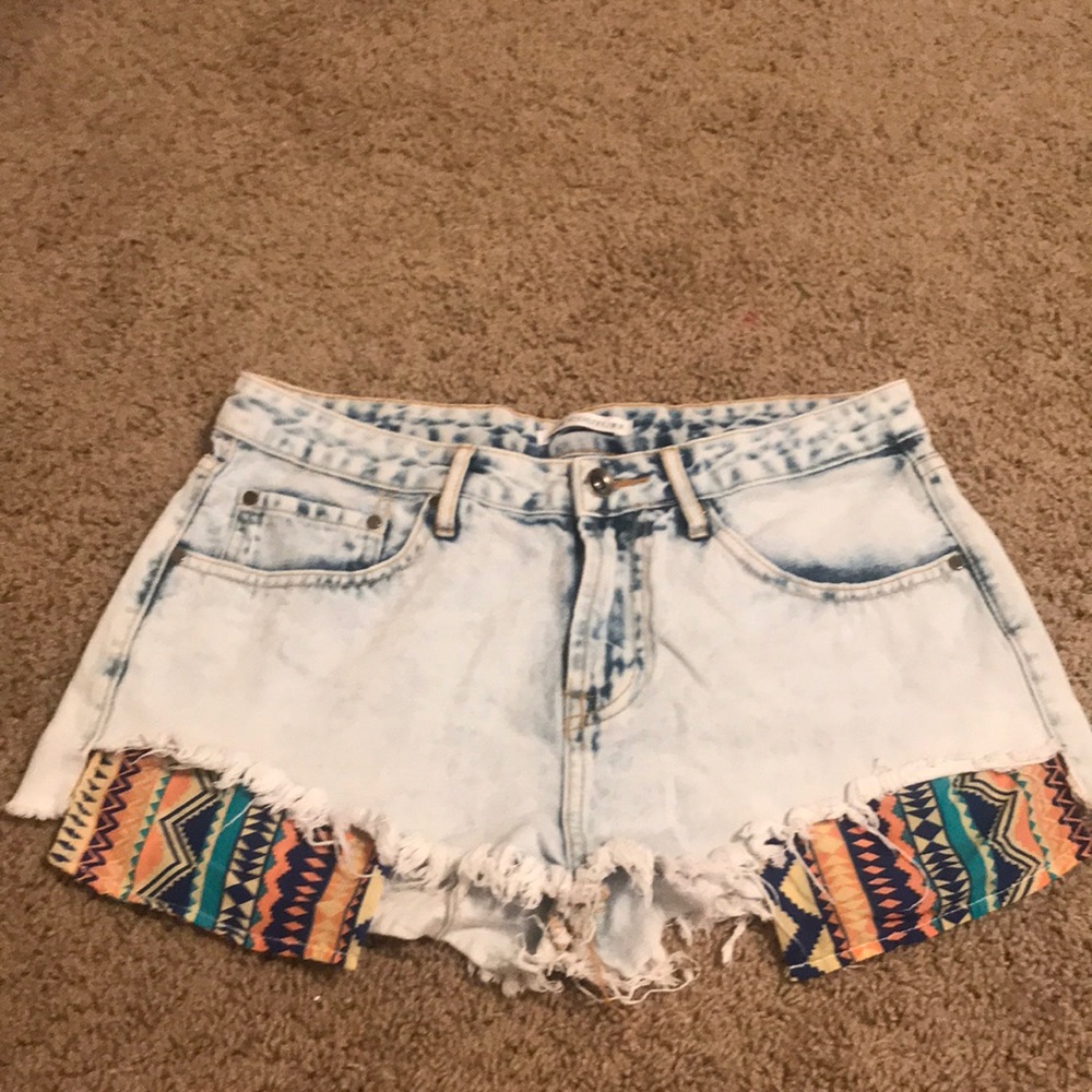 short shorts fringe cut shown pockets